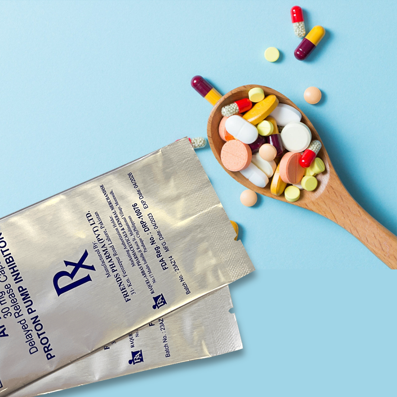 医療食品包装アルミ箔ミドルシール袋